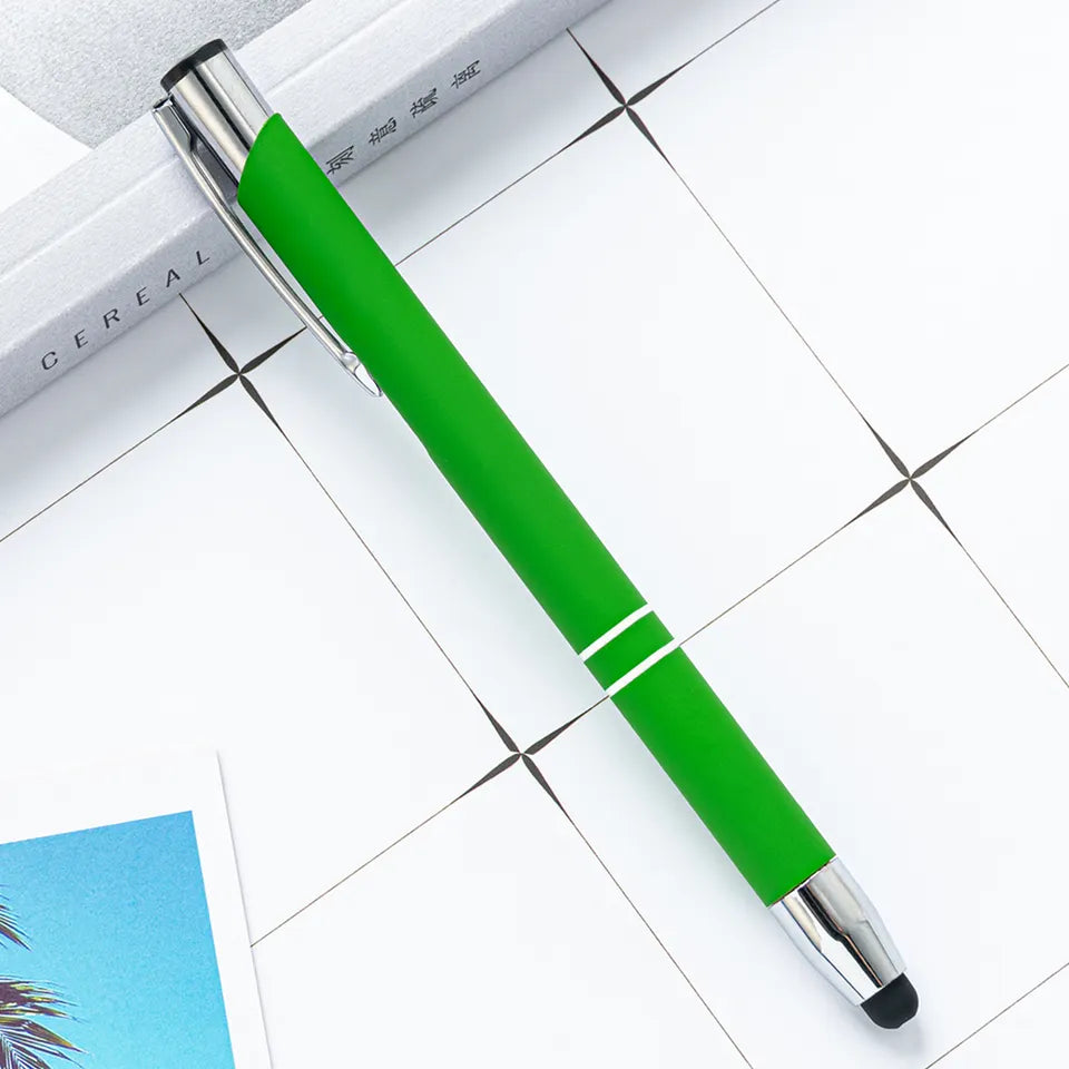Green soft touch pen