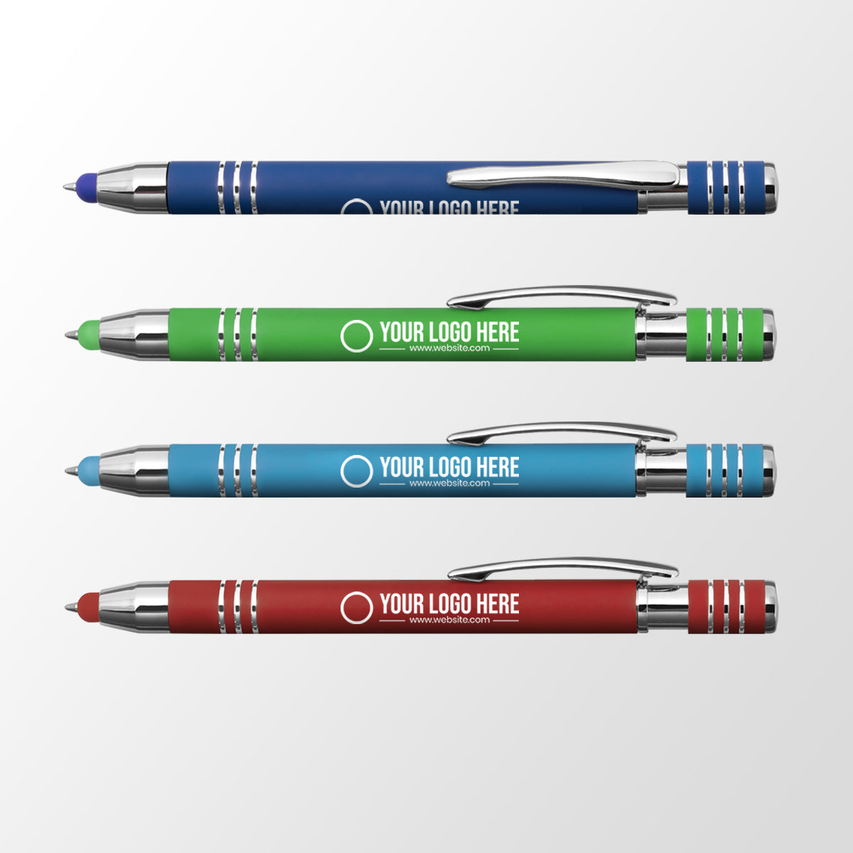 4 pens on a surface