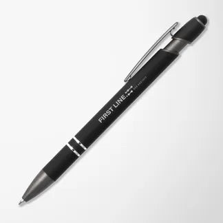 Engraved Alpha Stylus Pen with Gunmetal Trim