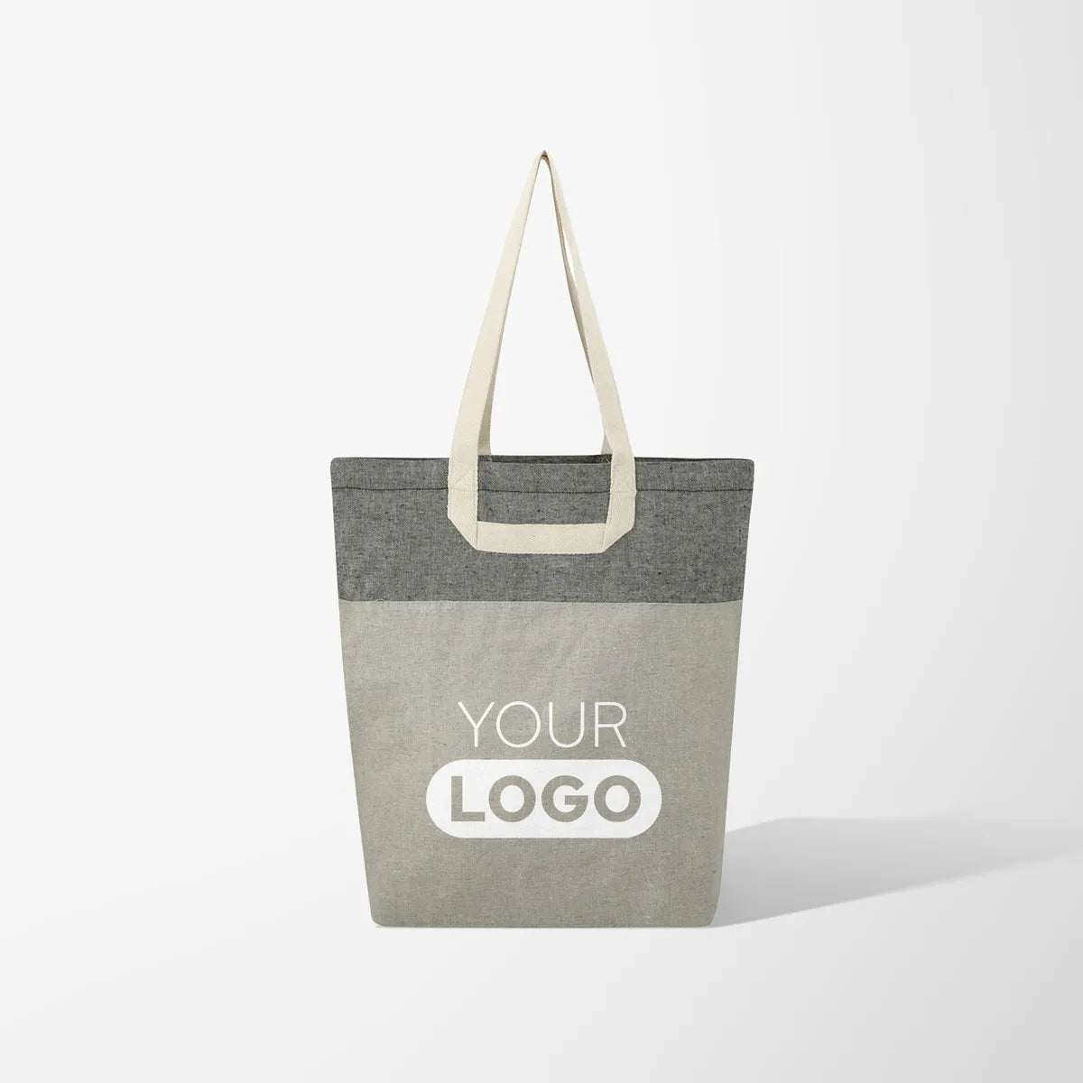 Mira Two-Tone Recycled Cotton Tote Bag