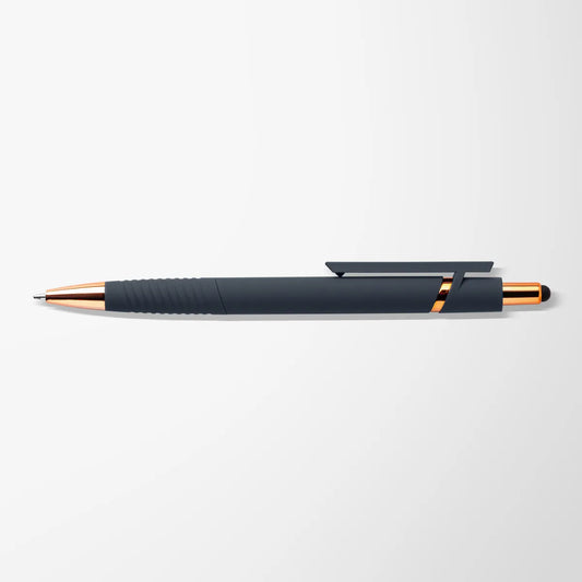 Soft Touch Darren Stylus Pen with Rose Gold Trim
