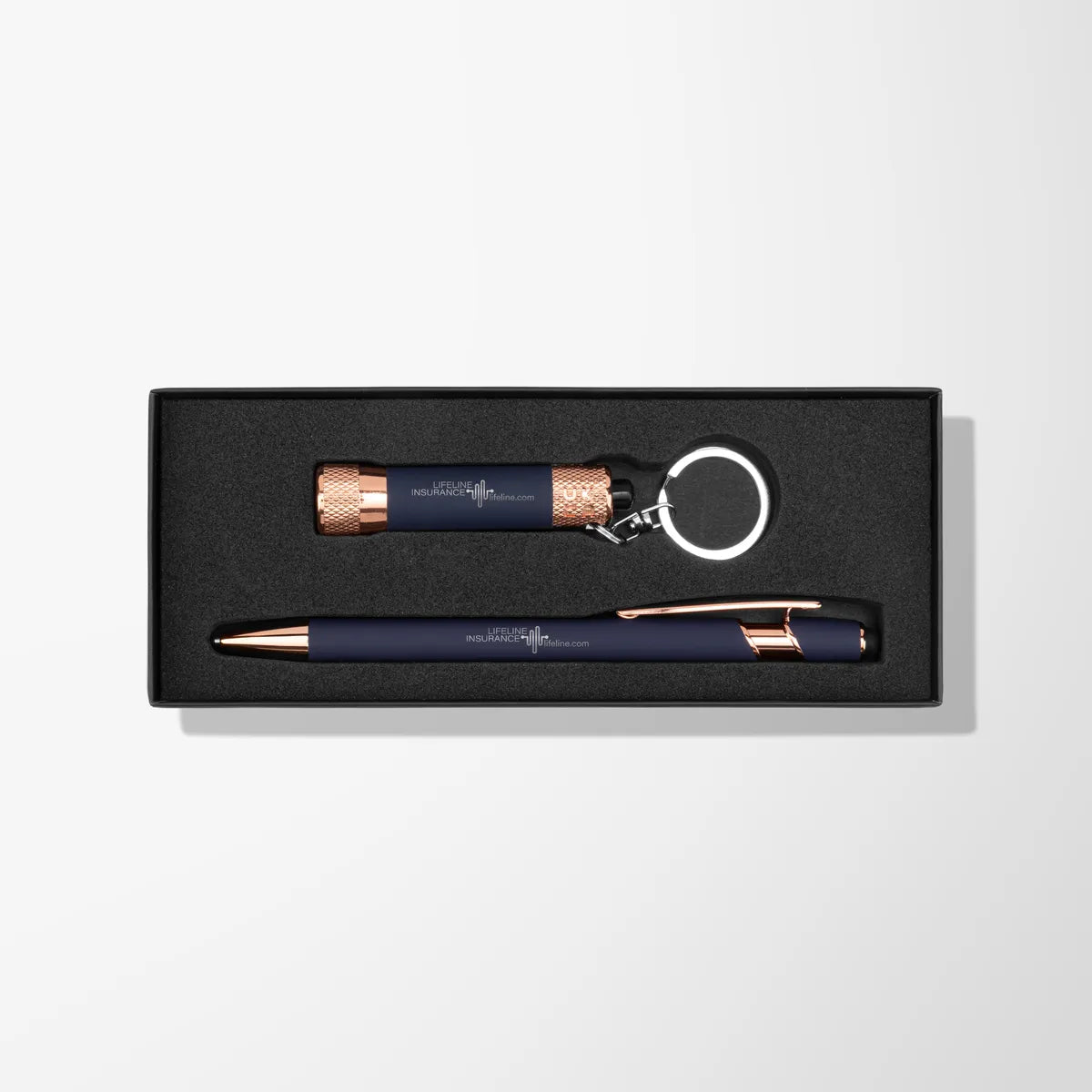 Rose Gold Alpha Gift Set in Criss-Cross Box