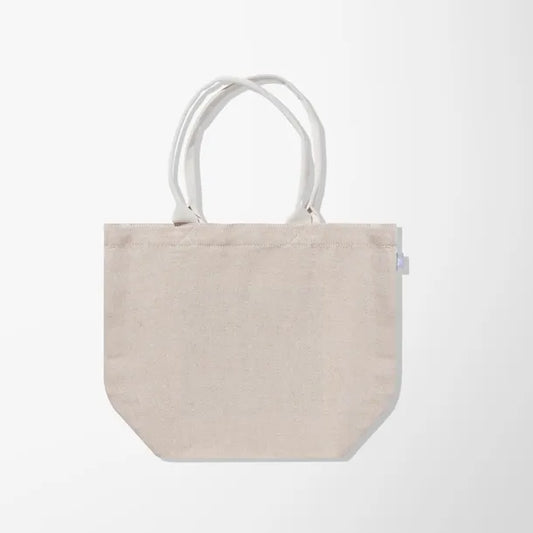 Herringbone Cotton & Jute Tote Bag