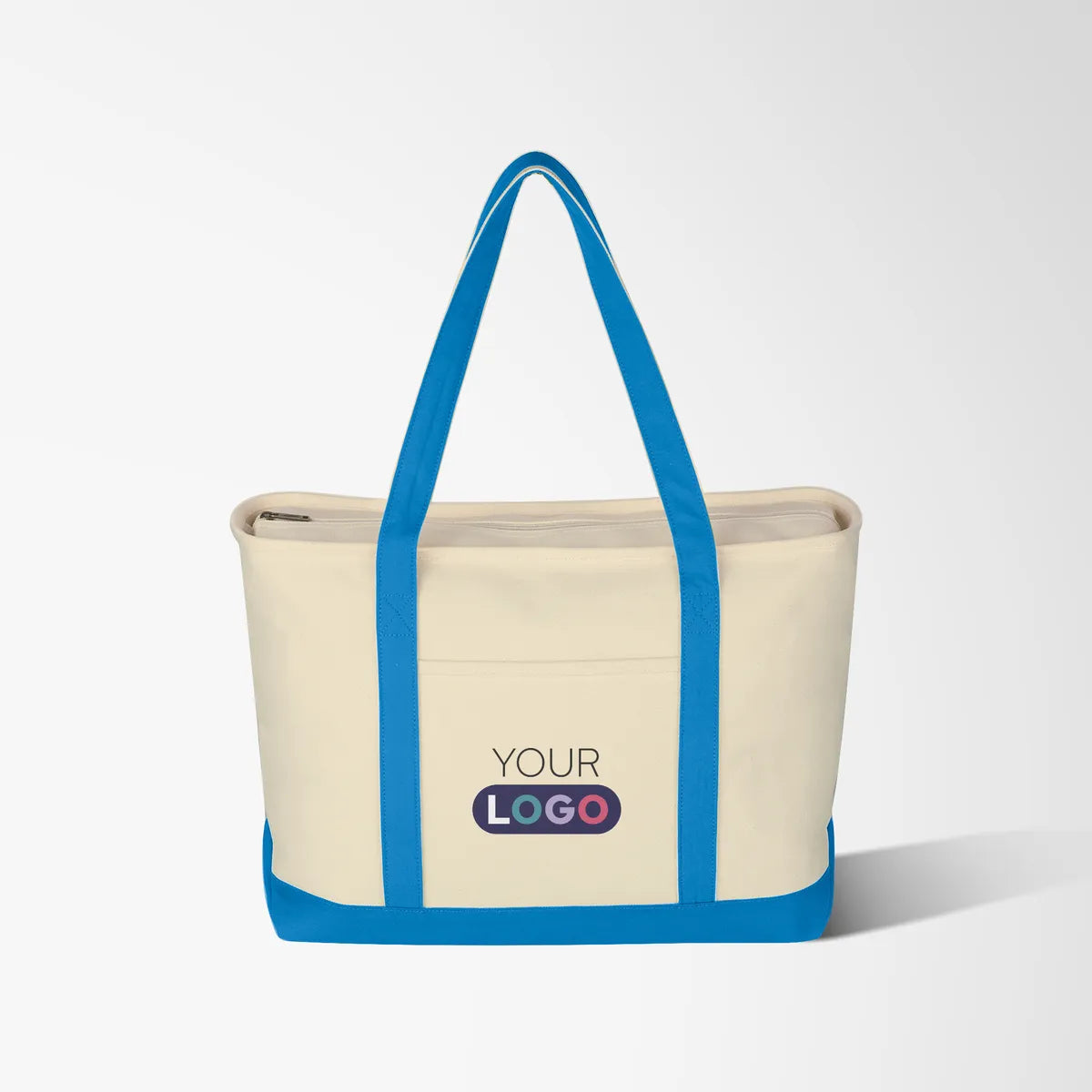 Full Color Large Lana 24 oz. Cotton Canvas Boat Tote