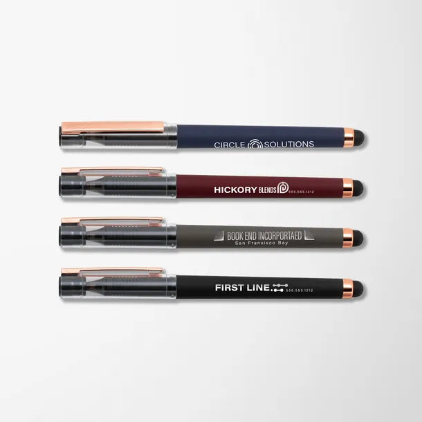 Soft Touch Ami Gel Pen with Rose Gold Trim