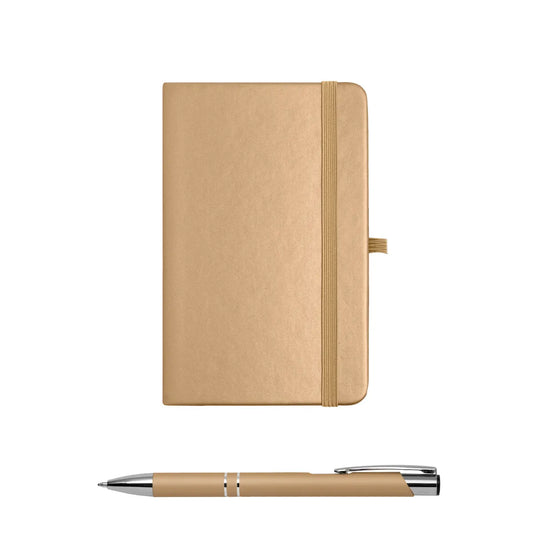 Mineral Soft Touch Note Caddy & Pen Set