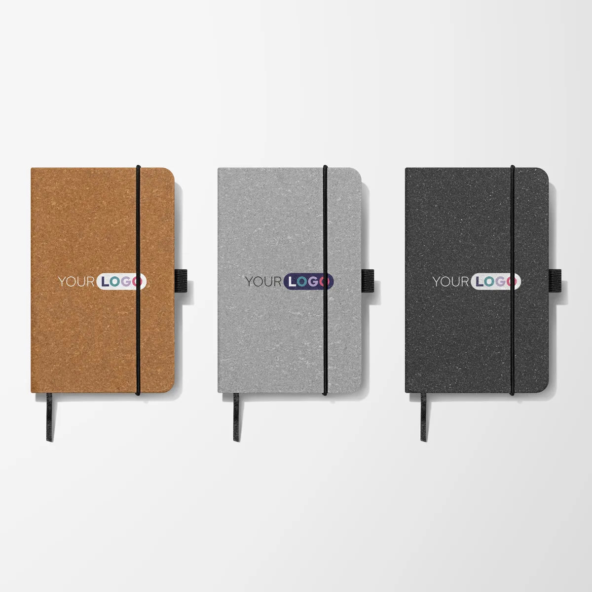 Full Color 5.5'' x 3.5'' Palmer Recycled PU Leather Notebook