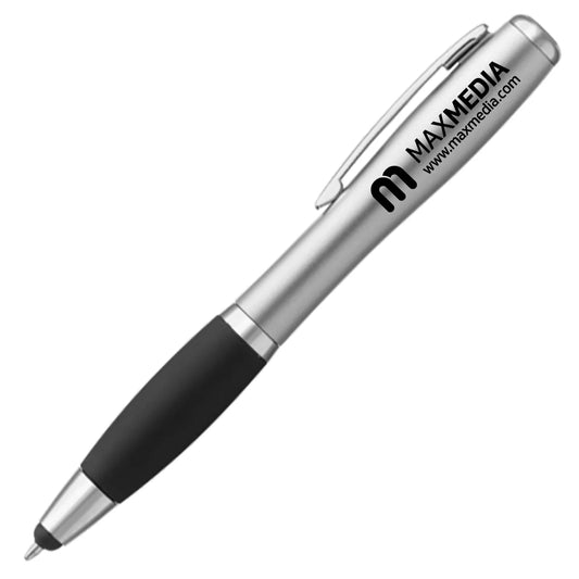 Curvaceous Flashlight Stylus Tip Ballpoint Pen