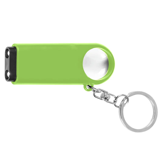 Magnifier & LED Light Keychain
