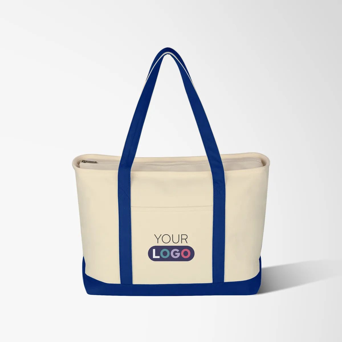 Full Color Large Lana 24 oz. Cotton Canvas Boat Tote