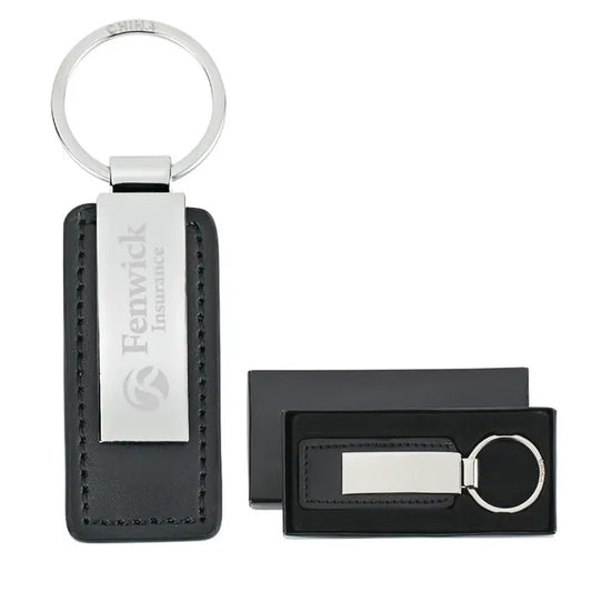 Leatherette Key Tag