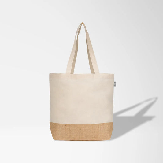 Fusion 5 oz. Recycled Cotton & Jute Tote Bag