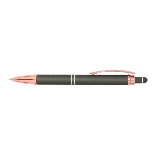 Mineral Soft Touch Diamond Stylus Pen with Rose Gold Trim