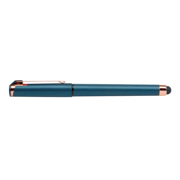 Pearlized Hughes Gel Pen with Rose Gold Trim