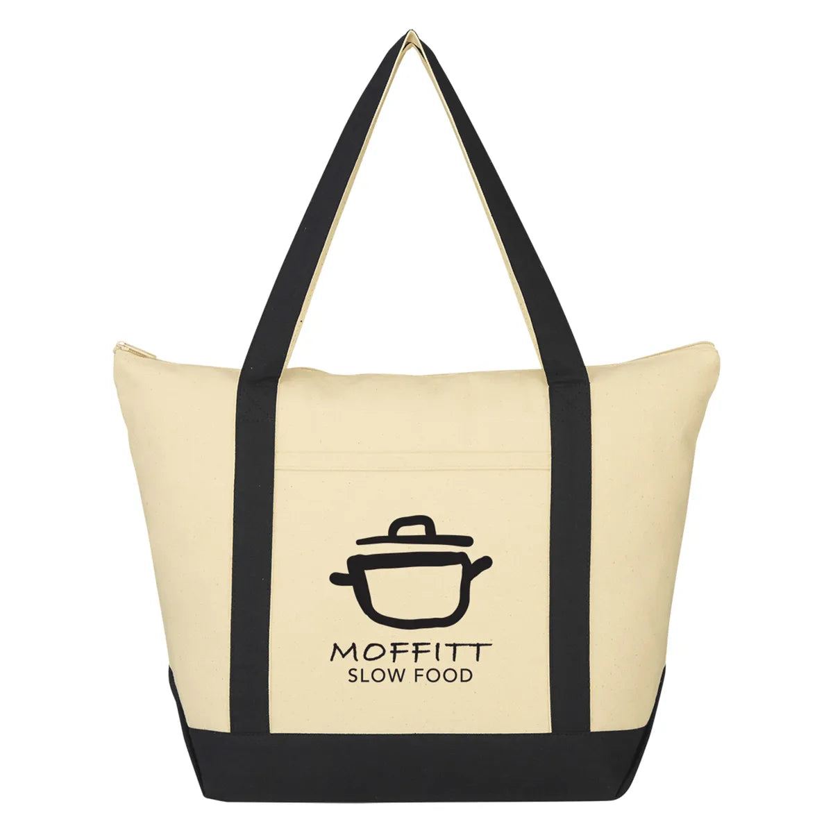 Folksy 12 oz. Cotton Canvas Tote Bag