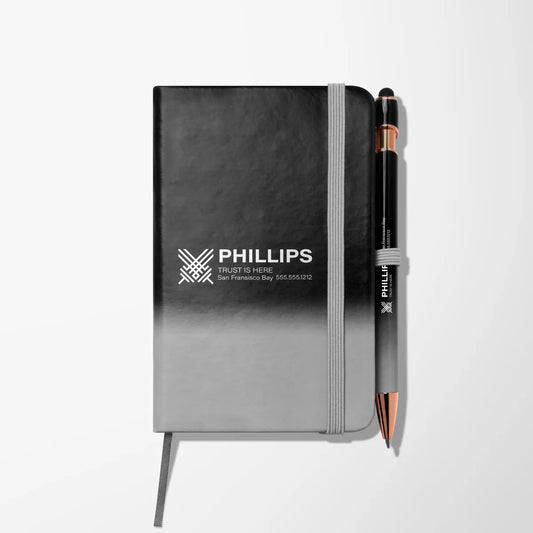 3.5"x 5.5" Ombré Notebook & Pen Set