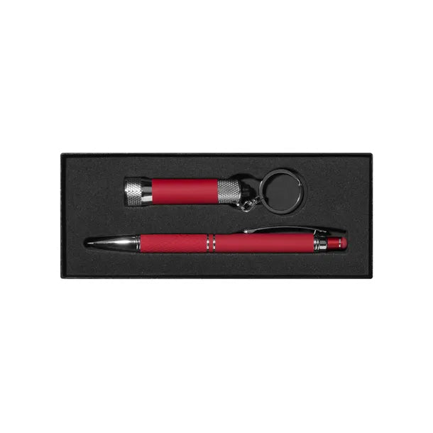 Diamond Stylus Pen & Flashlight Gift Set with Window Box