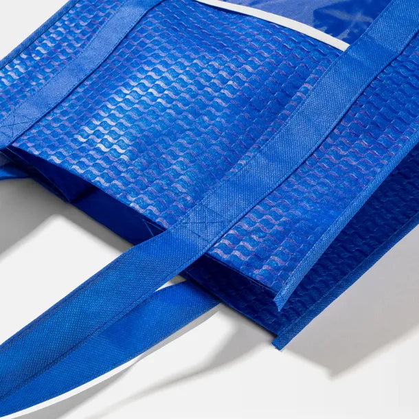 Full Color Wave Patterned Large Tote Bag