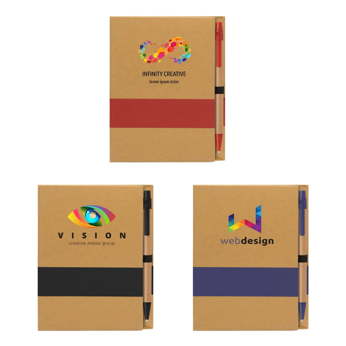 Full Color Stacy Notepad & Pen Set