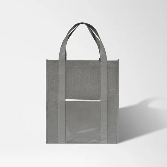 Full Color Wave Patterned Large Tote Bag