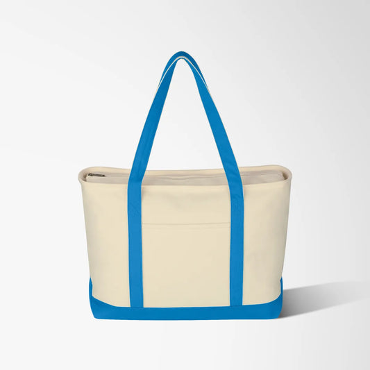 Full Color Large Lana 24 oz. Cotton Canvas Boat Tote