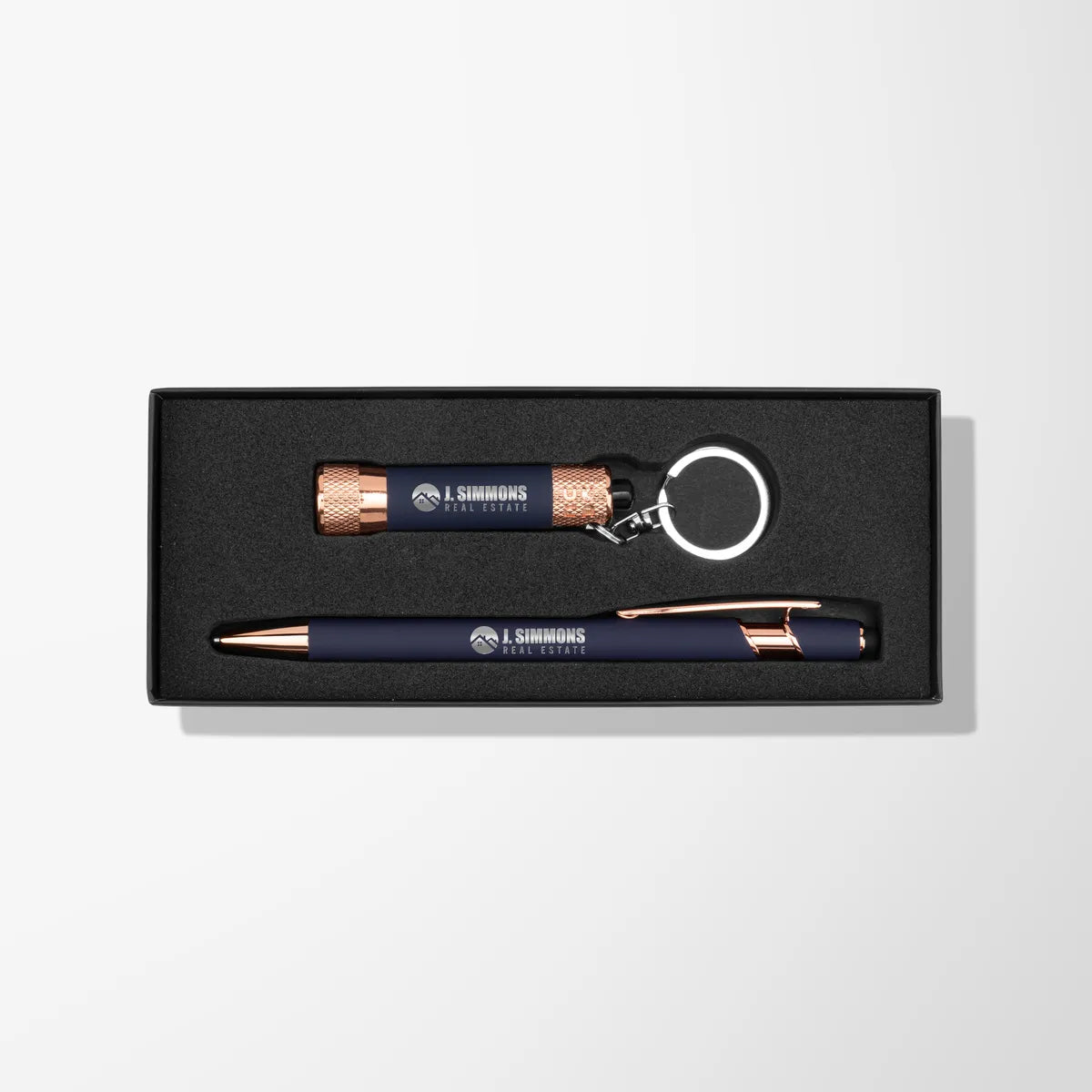 pen and torch in a box