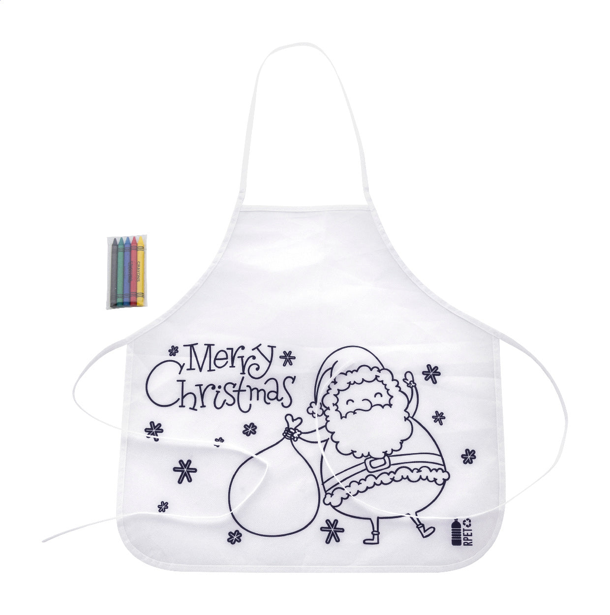 Julfar Cook Grembiule per bambini natalizio da decorare