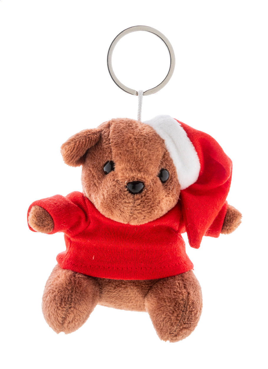 Julnalle Portachiavi natalizio con orsetto in peluche
