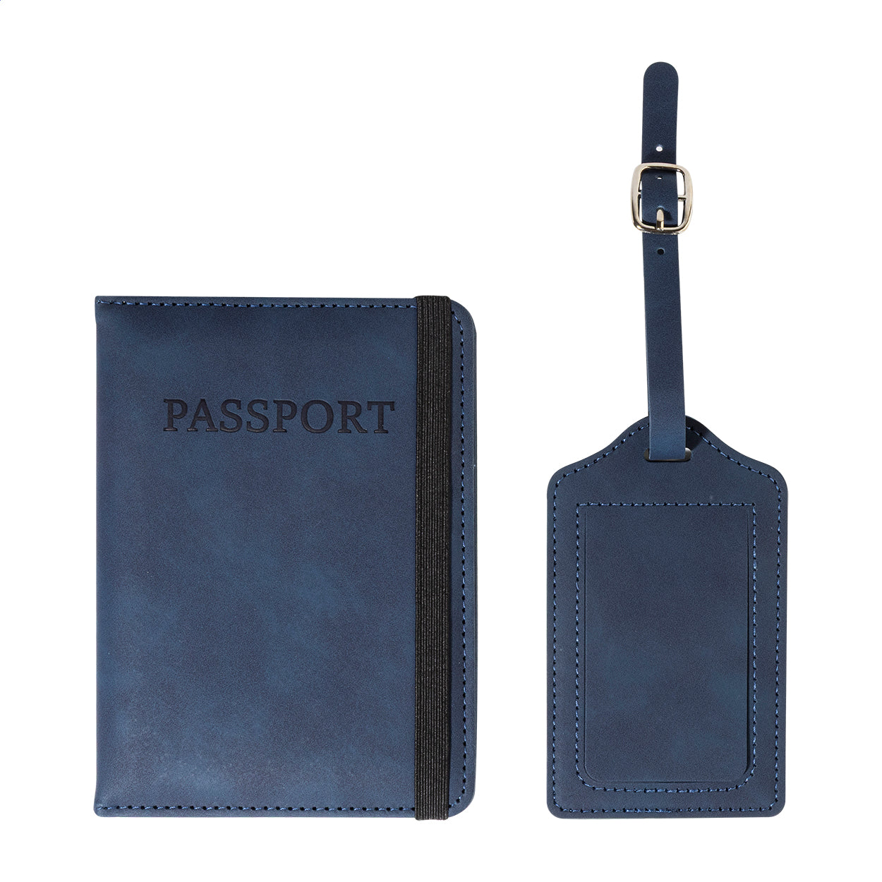 TwinPass Set porta passaporto e etichetta bagaglio in RPU
