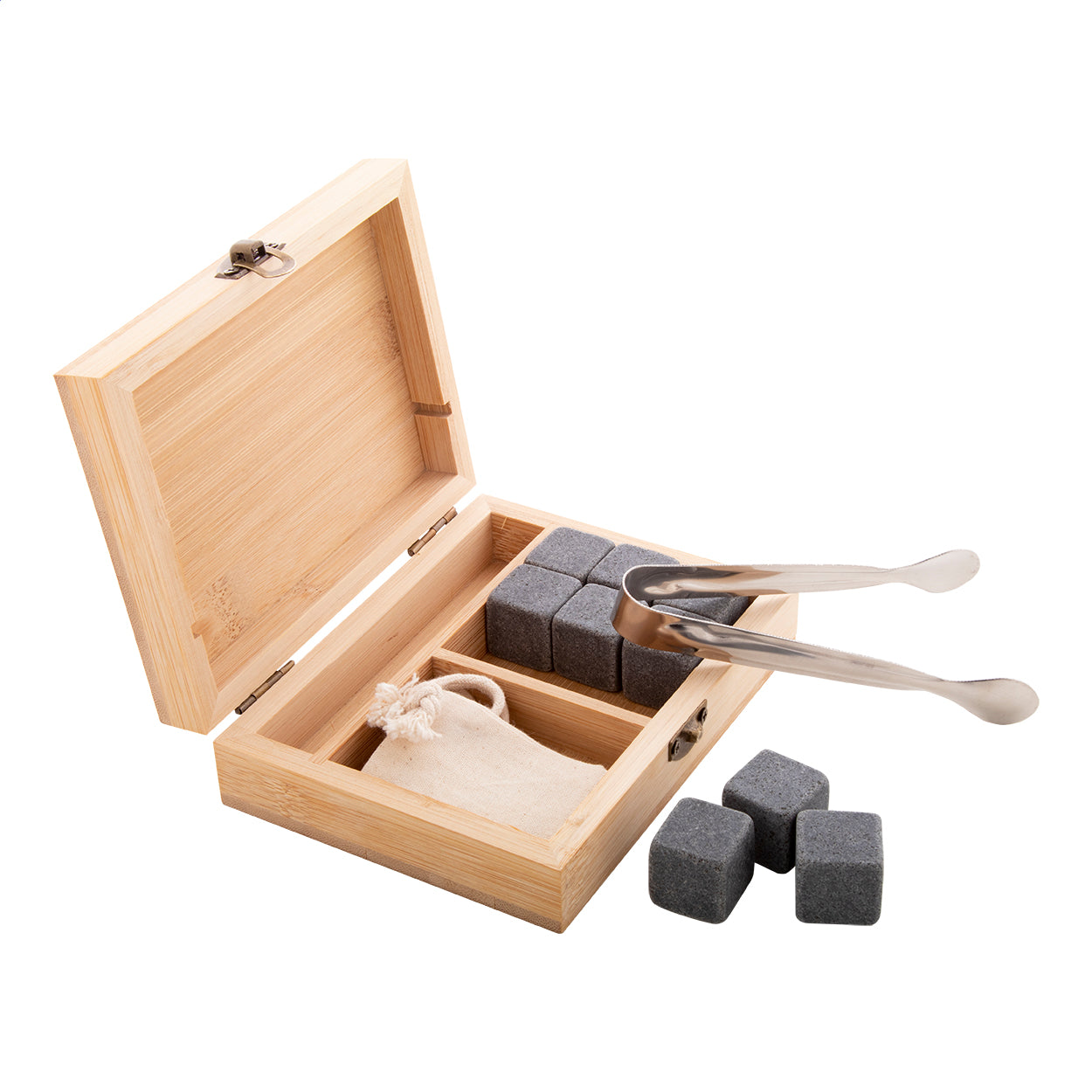 Bourbon Set di cubetti ghiaccio in pietra