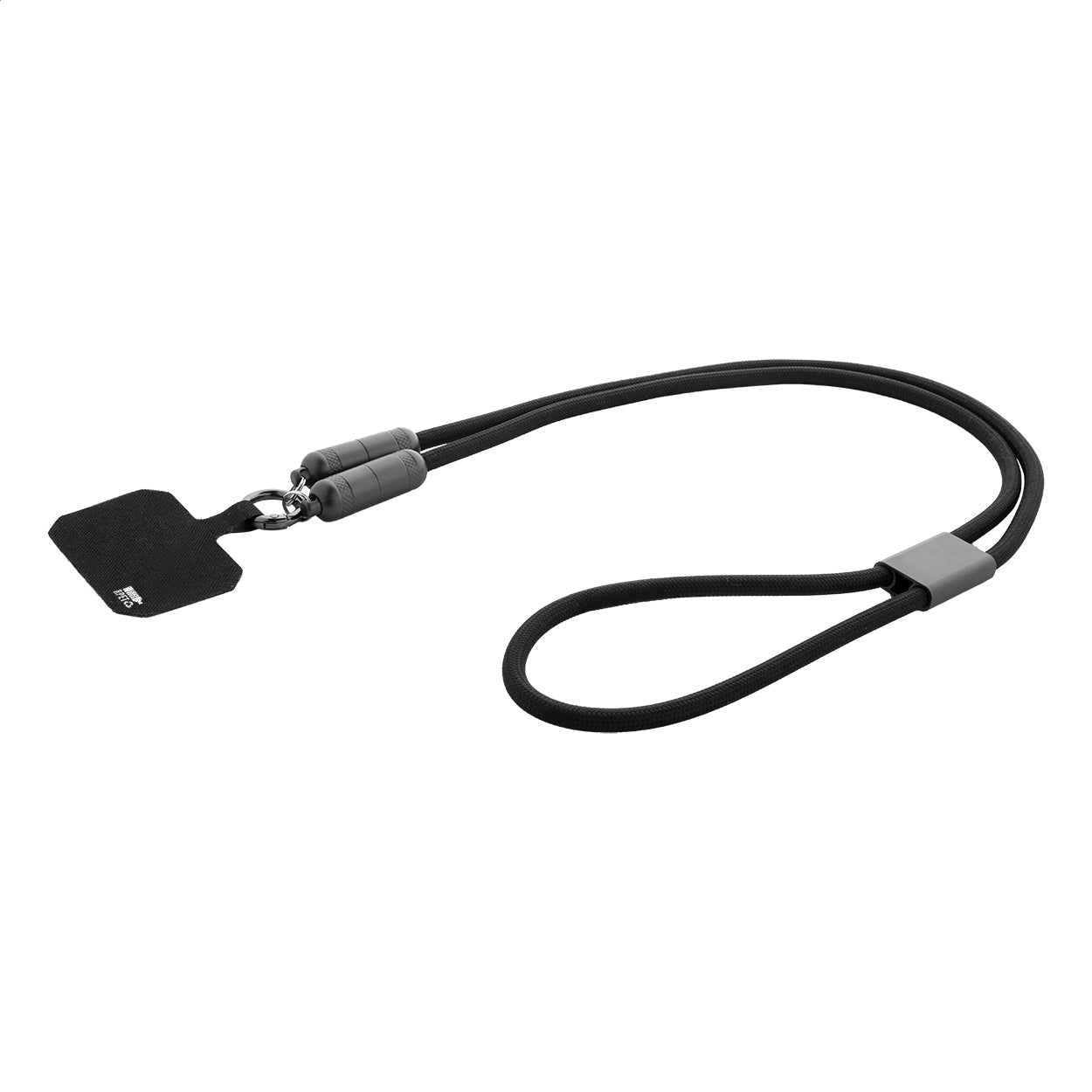 Fastly Lanyard in RPET con cavo di ricarica da 60W