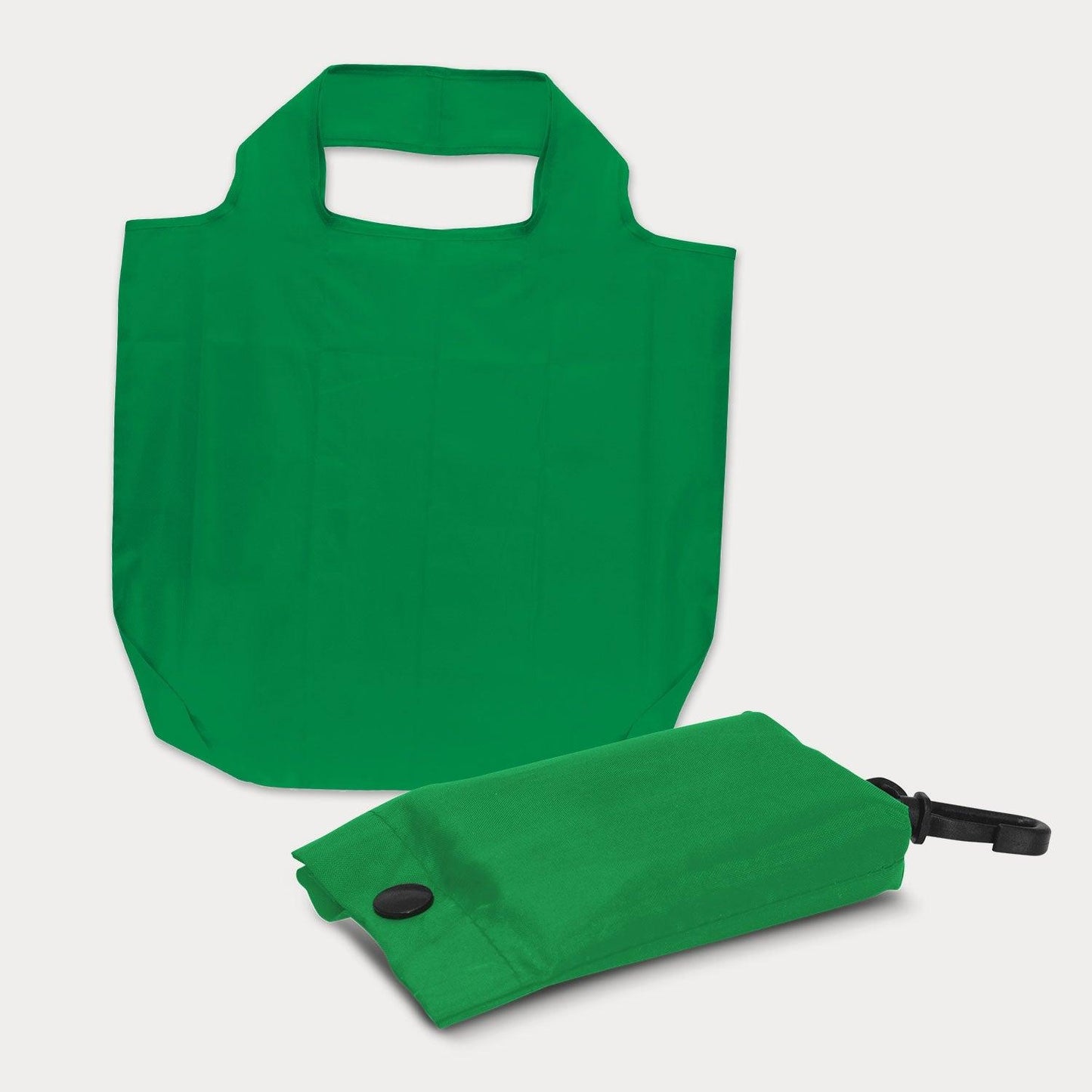 Green foldable tote bag