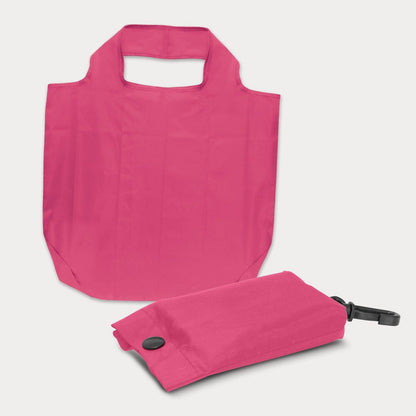 Pink foldable tote bag