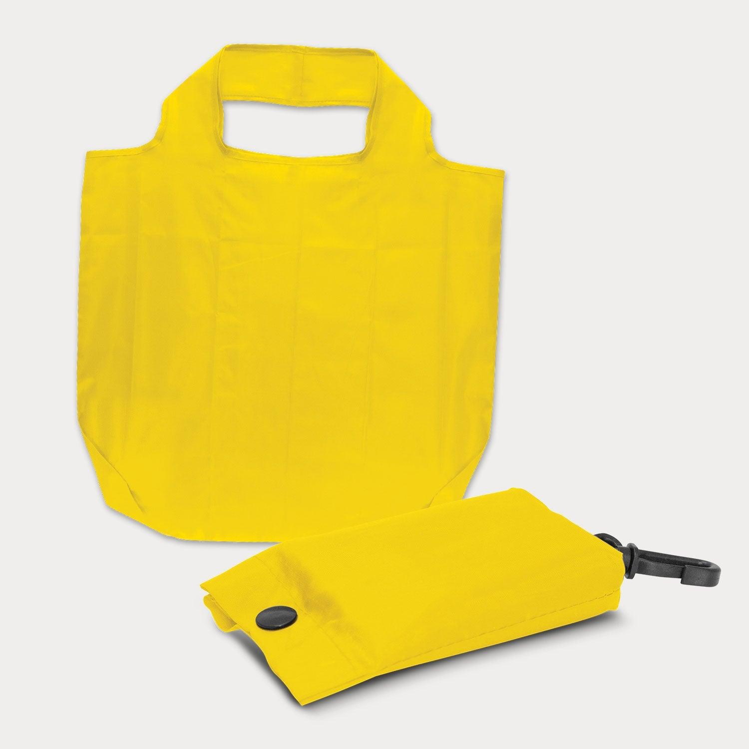 Yellow foldable tote bag