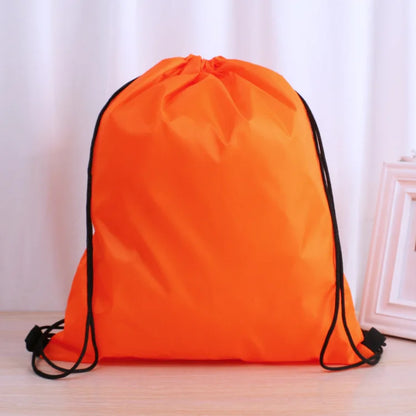 Custom Logo Polyester Drawstring Backpack