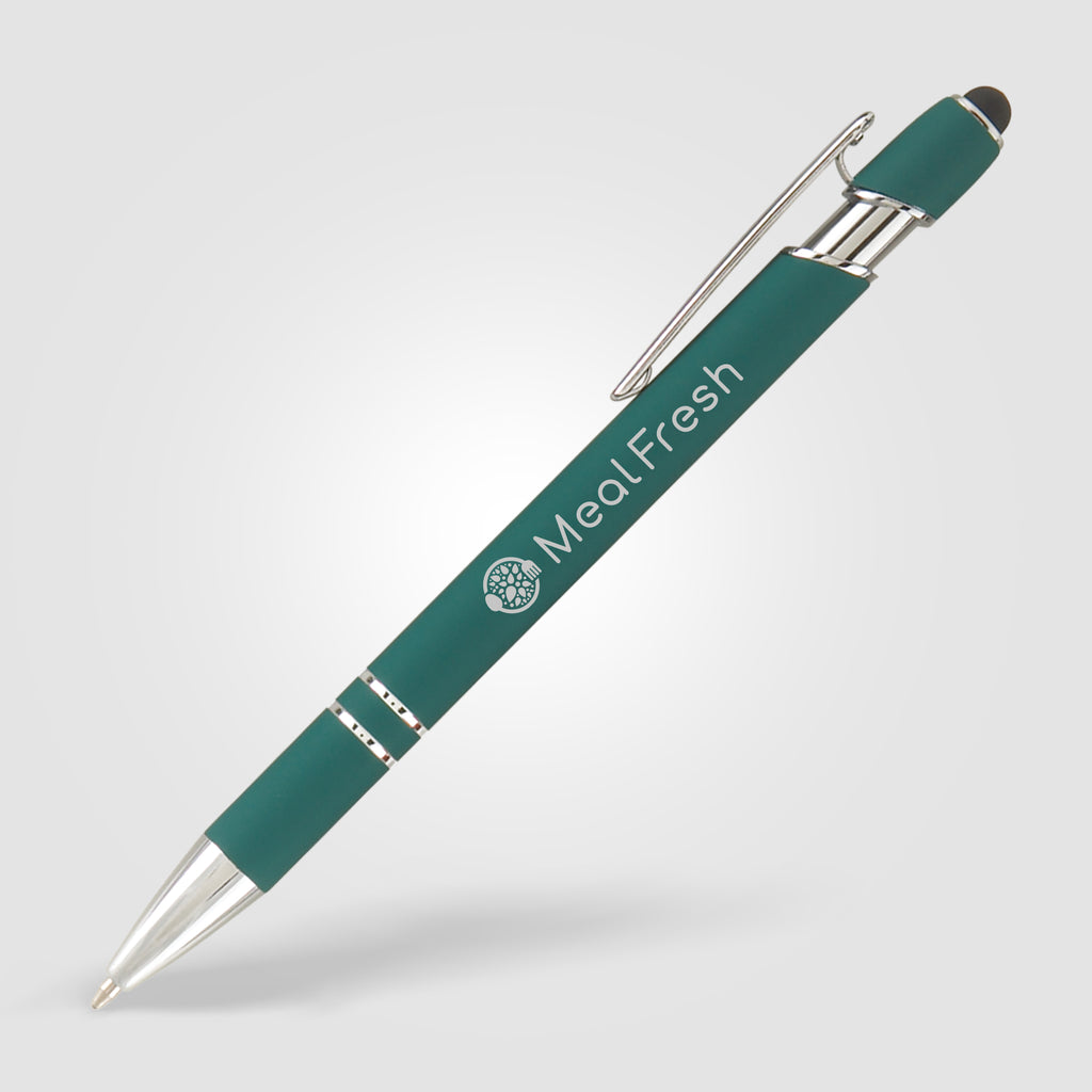 Penna Alfa Soft Touch incisa con stilo