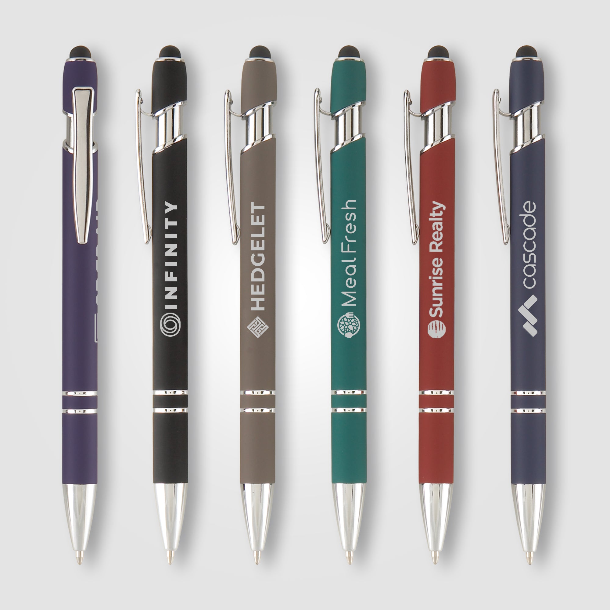 Penna Alfa Soft Touch incisa con stilo