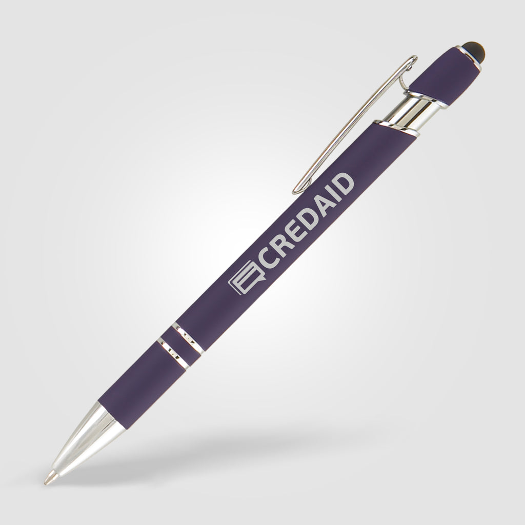 Penna Alfa Soft Touch incisa con stilo
