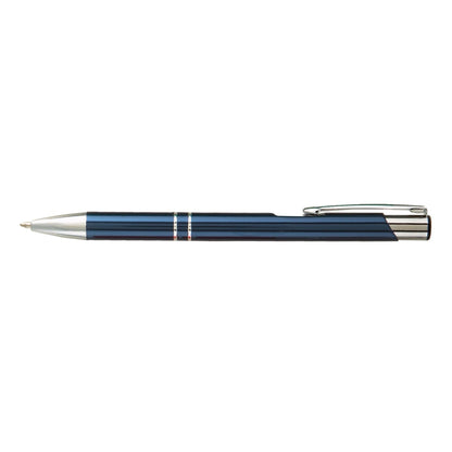 navy blue metal pen