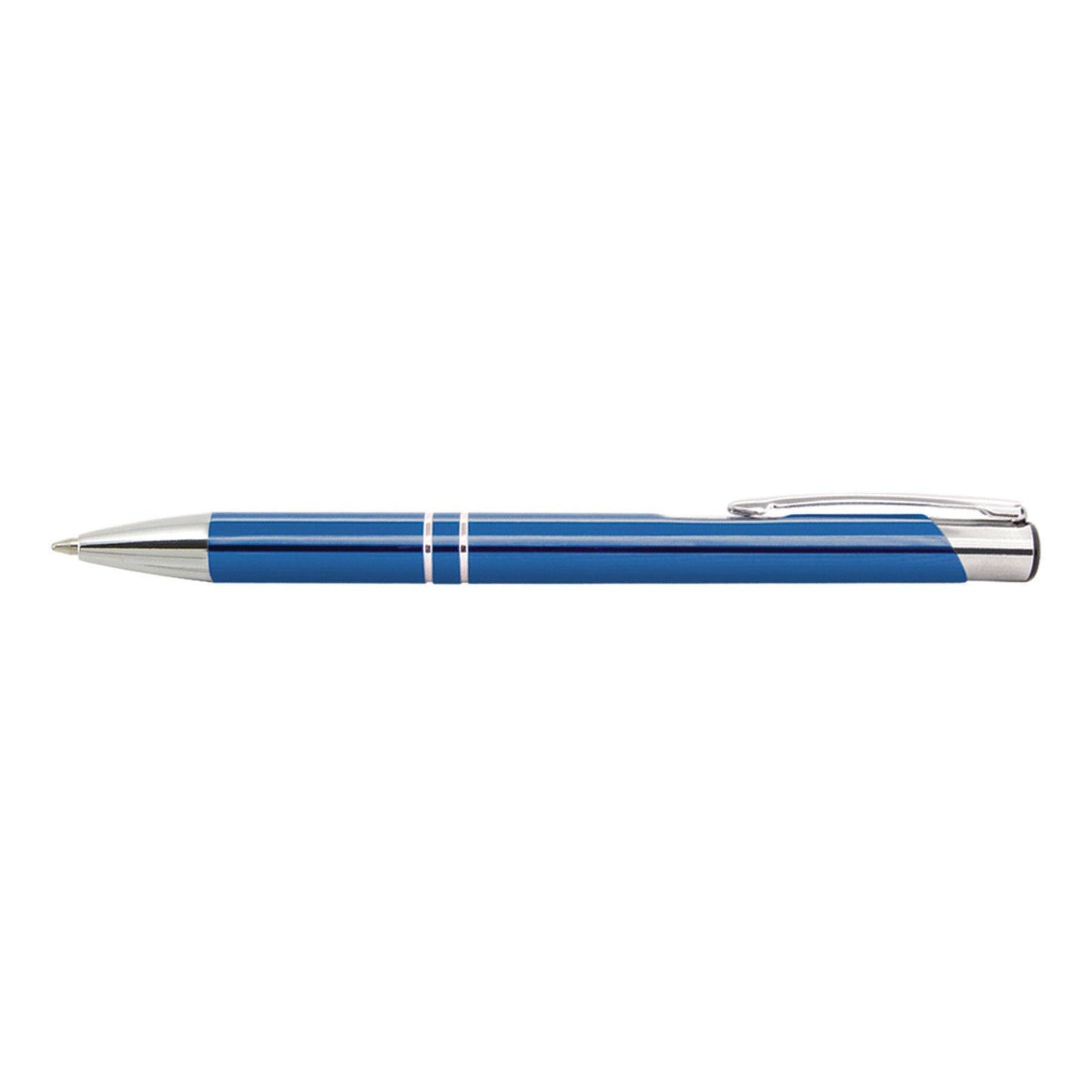 blue metal pen