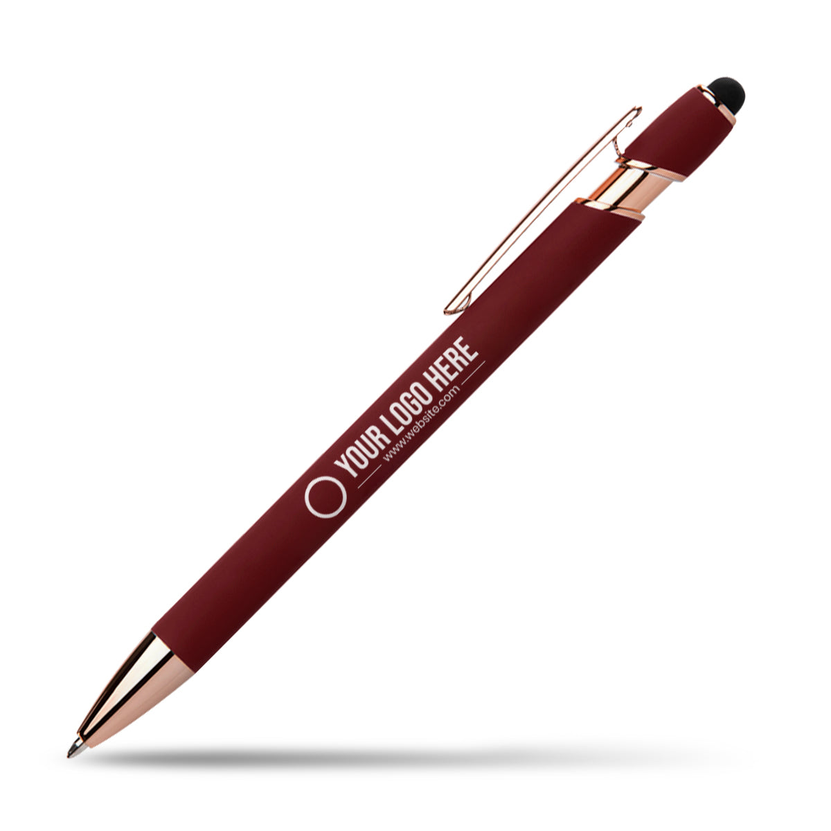 red pen with a white background