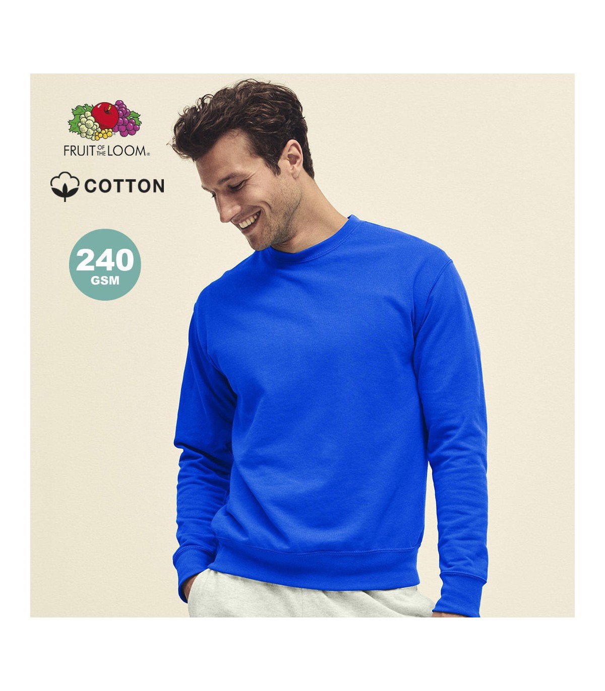 Adult Sweatshirt Lightweight Set-In S