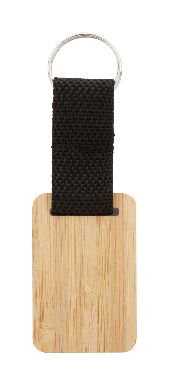 Stropp portachiavi in bamboo, rettangolo