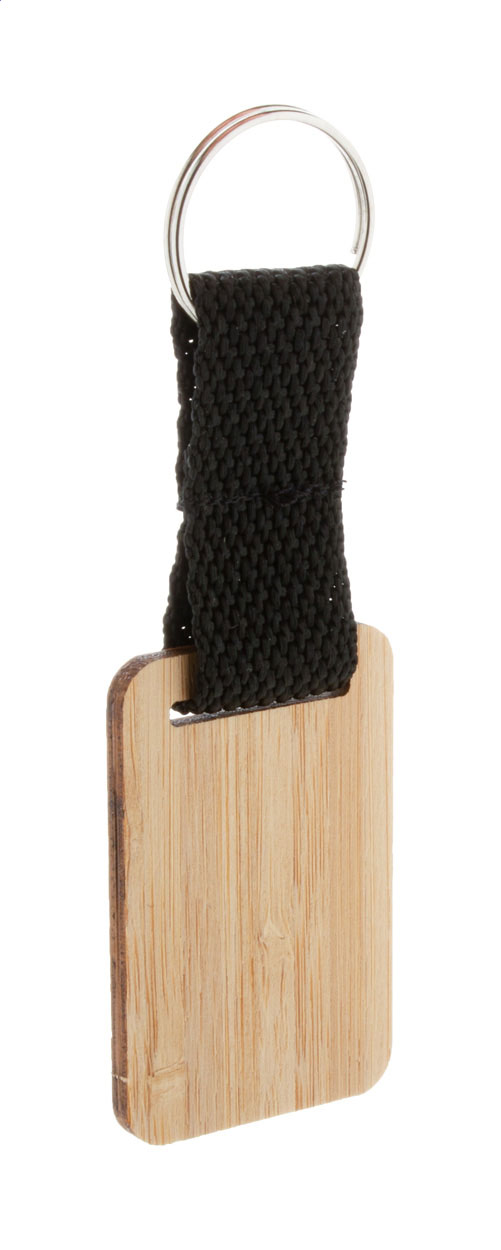 Stropp portachiavi in bamboo, rettangolo