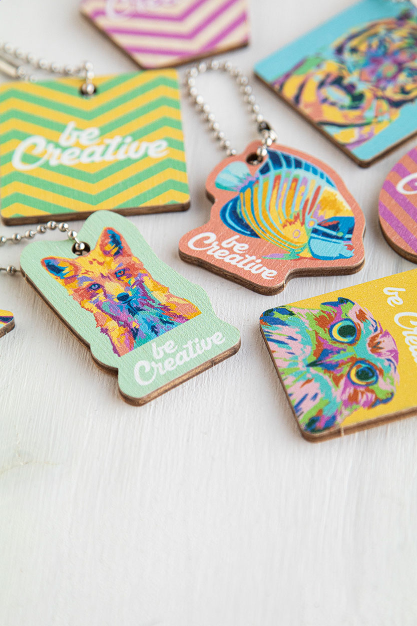 CreaFob Wood Portachiavi personalizzabile