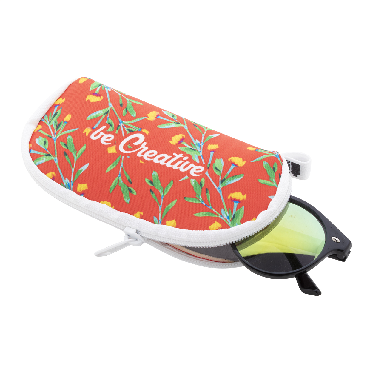 PrintSun Zip custodia per occhiali da sole personalizzata in RPET
