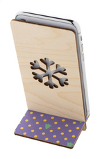 Kannykka Creative Portacellulare natalizio, fiocco di neve
