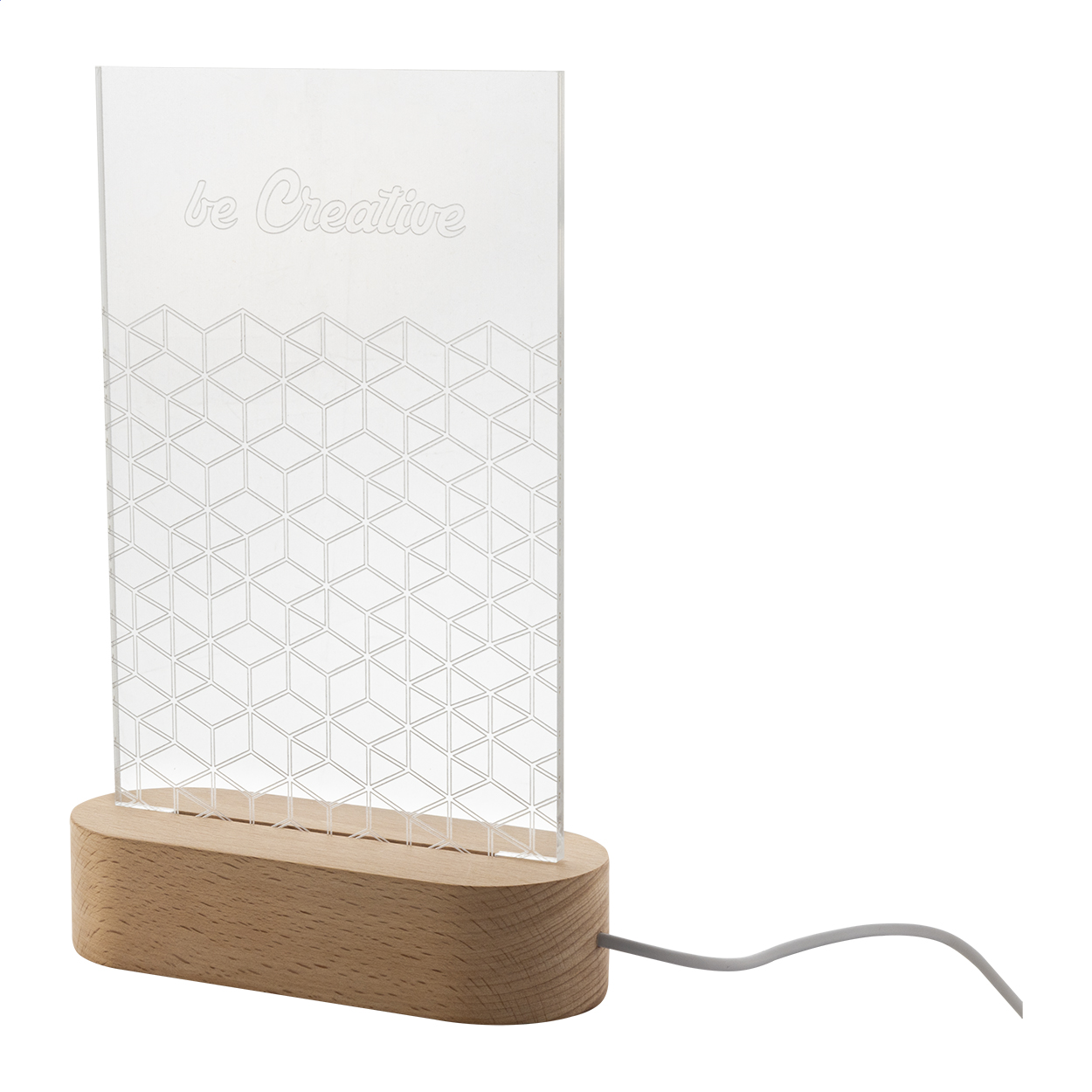 Woodify Trofeo con illuminazione a LED