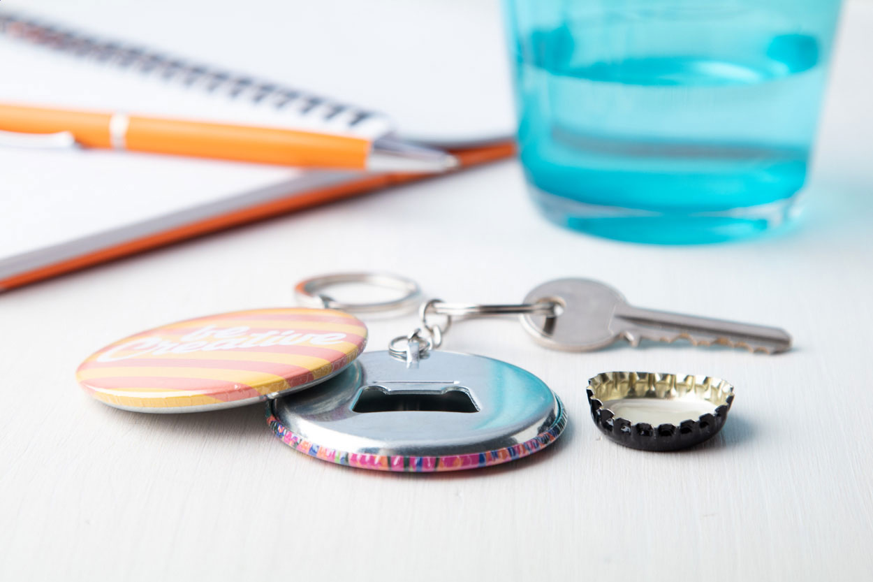 KeyBadge Bottle portachiavi a bottone