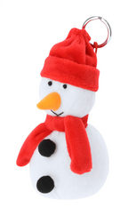 Velin Portachiavi natalizio di peluche, pupazzo di neve